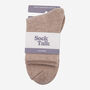 Pure Cashmere Luxury Ankle Socks Ethically Sourced Camel, thumbnail 3 of 3