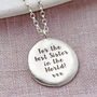 Personalised Sterling Silver Sister Necklace, thumbnail 2 of 5