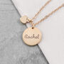 Personalised Summer Style Heart And Disc Necklace, thumbnail 1 of 9