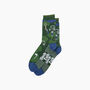 Golf Course Bamboo Socks In Green, thumbnail 3 of 4