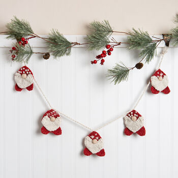 Christmas Gonk Garland And Paper Chain Knitting Kit, 5 of 10