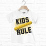 Kids Rule Children's Slogan T Shirt, thumbnail 2 of 2