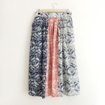 Paisley Print Cotton Midi Skirt, 3 of 7
