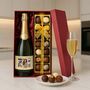 Personalised Champagne And Truffles Gift Set Include Any Photo, Name And Message. Presented In A Silk Lined Gift Box, thumbnail 3 of 8