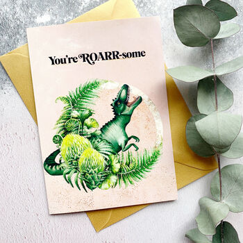 You're Roarsome Dinosaur Necklace Gift, 7 of 9