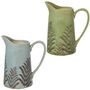 Personalised Crackle Fern Ceramic Vase, thumbnail 2 of 6