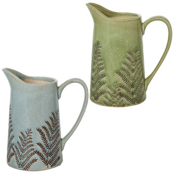 Personalised Crackle Fern Ceramic Vase, 2 of 6