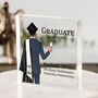 Personalised Male Graduate Acrylic Block, thumbnail 1 of 4