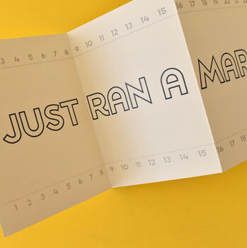 You Just Ran A Marathon Congratulations Card, 3 of 6