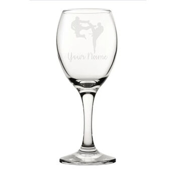 Personalised Karate Engraved Glass, 4 of 6
