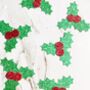 16 X Holly And Berry Christmas Confetti, Centrepiece, Table Decor, Festive, thumbnail 4 of 4