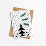 Geometric Christmas Card Pack Of Six, thumbnail 2 of 4