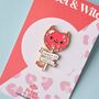 Sweet As Hell Heart Enamel Pin Badge, thumbnail 1 of 4