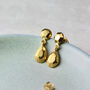 Faceted Teardrop Stud Earrings, thumbnail 1 of 9