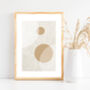 Abstract Circles Print In Beige Tones, thumbnail 2 of 2