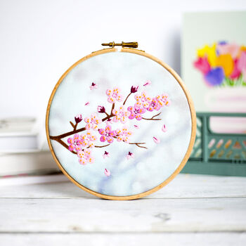Cherry Blossom Embroidery Kit, 2 of 8
