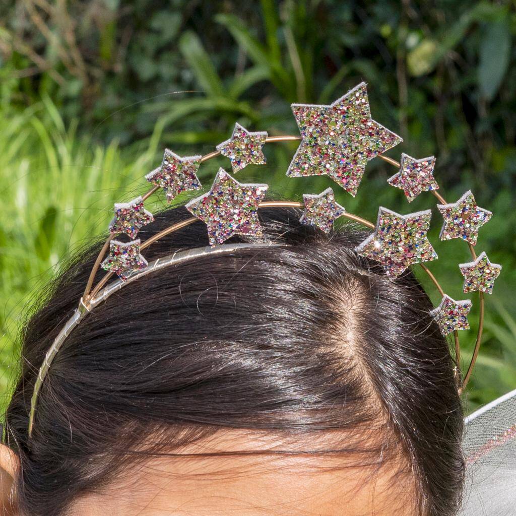 Fairies In The Garden Glitter Star Headband, 1 of 4