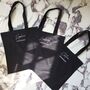 Personalised Black Bridesmaid Tote Bag With Script Font, thumbnail 2 of 4