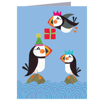 Mini Puffin Greetings Card, 2 of 4