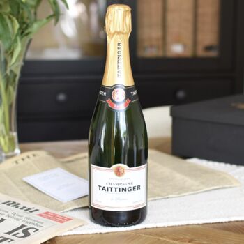 Double Newspaper And Taittinger Champagne Gift Set, 2 of 3