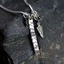 Modern Diamond And Mixed Metal Necklace, thumbnail 4 of 11