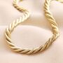 Gold Stainless Steel Chunky Triple Snake Chain Necklace, thumbnail 1 of 5