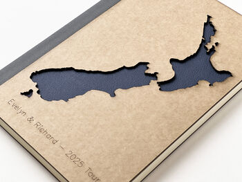Handcrafted New Zealand Map Travel Notebook, 7 of 7