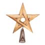 Wooden Pentagram Tree Topper, thumbnail 1 of 3