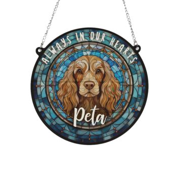 Cocker Spaniel Chocolate Memorial Suncatcher, 2 of 6