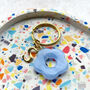 Initial Flower Keyring Thank You Gift, thumbnail 7 of 9