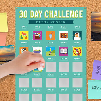30 Day Challenge Scratch Off Poster, 2 of 12