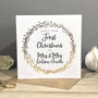 'Your First Married Christmas' Foiled Card, thumbnail 2 of 5
