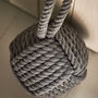 Natural Grey Rope Door Stop, thumbnail 3 of 4