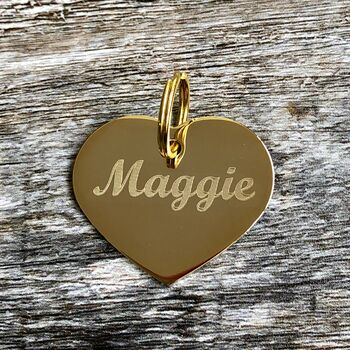 Gold And Silver Heart Dog Tag, 8 of 10