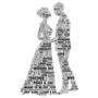 Wedding Day Couple Personalised Print, thumbnail 2 of 2