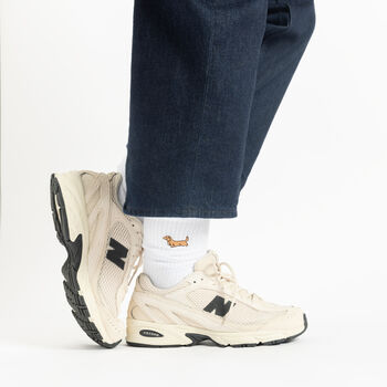 Embroidered Sausage Dog Unisex Cotton Crew Socks, 3 of 10