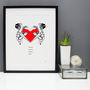 Personalised Print Turtle Love #Loveday, thumbnail 1 of 3