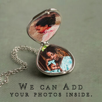 Sterling Silver Pebble Locket Necklace, 3 of 8