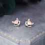 Sterling Silver Fox Head Stud Earrings, thumbnail 1 of 10
