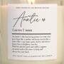 Auntie Gift Auntie Definition Candle, thumbnail 4 of 6