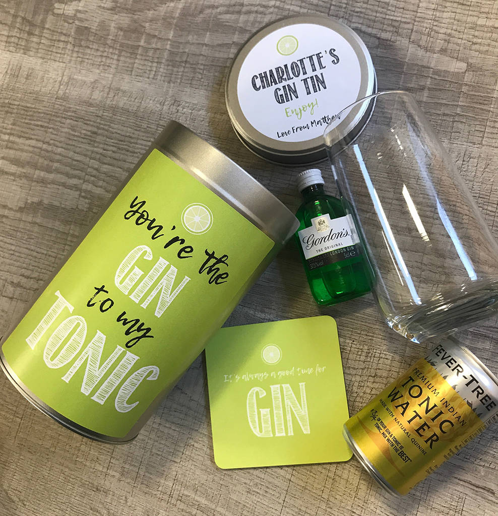 Personalised Gin Tin By Intervino