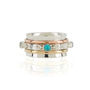 Rajput Empowerment Turquoise And Pearl Spinning Ring, thumbnail 3 of 11