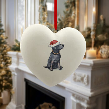 Labrador Black Ceramic Bauble, 4 of 4