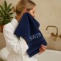 Handmade Tennis Hand Towel With Motif, thumbnail 9 of 12