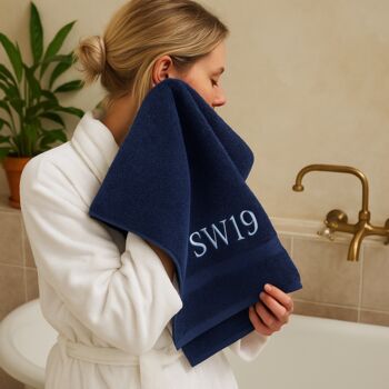 Handmade Tennis Hand Towel With Motif, 9 of 12