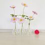 Glass Flower / Bud Vase ~ Set Of Three, thumbnail 2 of 8