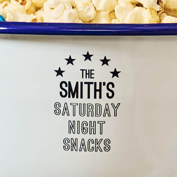Personalised Family Saturday Night Snack Bowl, 3 of 3