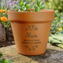 Personalised Floral Terracotta Plant Pot, thumbnail 2 of 7