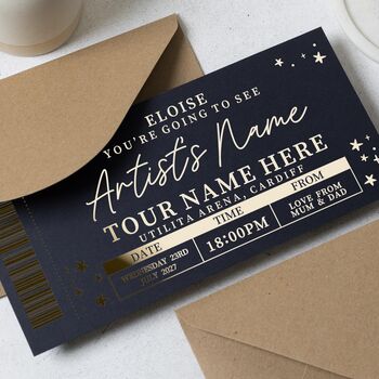 Personalised Concert Ticket Voucher, 2 of 9