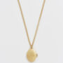 Robin And Blackberry Gold Locket Chain Necklace, thumbnail 5 of 8
